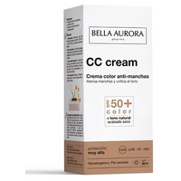 Sun Color Cream SPF50 + pele sensível 50 ml de creme - Bella Aurora