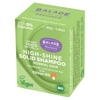 Shampoo de brilho sólido para todos os tipos de cabelo 40 g - Balade en Provence