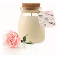 Vela Natural Aromatizada de Rosa Modelo Pequeno 30h 120 g - Nao maintenant la nature !