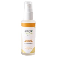 Desodorante purificante orgânico de limão e tangerina 30 ml de gel (Limão - Tangerina) - Allegro Natura