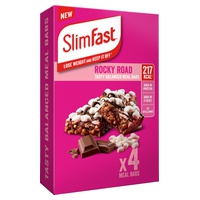 Bares de comida com sabor de estrada rochosa 4 barras (Chocolate) - SlimFast