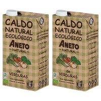 Bipack de caldo de legumes ecológico natural 2 unidades de 1L - Aneto