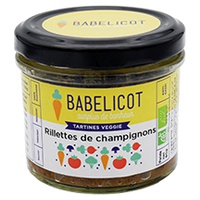 Rillettes de cogumelos orgânicos 90 g - Babelicot