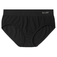 Calcinha preta cintura média S 1 unidade (Preto) - Boody