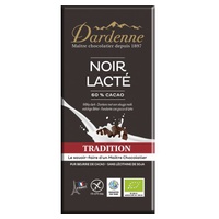 Tablete de Chocolate Negro com Leite 60% Tradition 90 g - Dardenne