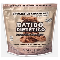 Batido dietético de biscoitos de chocolate 600 g (Chocolate - Biscoito) - Sidral life