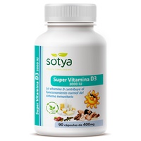 super vitamina D3 90 cápsulas de 400g - Sotya