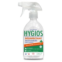 Spray desinfetante de limpeza de superfícies múltiplas de eucalipto 500 ml - HYGIOS