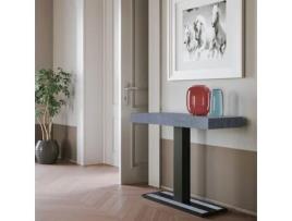 Mesa consola cinza extensível 90x40-300cm Capital Premium Concrete