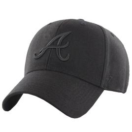 47 Brand Mlb Atlanta Braves Cap B-mvpsp01wbp-bka Caps Preto  Homem