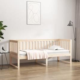vidaXL Sofá-cama 80x200 cm madeira de pinho maciça