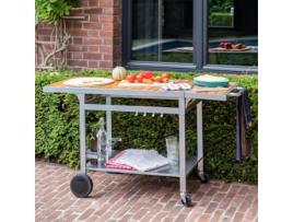 Cook'in Garden - Carrito para plancha de madera y metal GRANDI XL