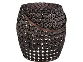 Mesa de Centro WOMO-DESIGN (Castanho - Metal - 41x46 cm)
