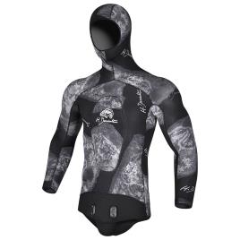 H.dessault By C4 Black Side 7 Mm Spearfishing Jacket  L