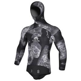 H.dessault By C4 Black Side 5 Mm Spearfishing Jacket  M