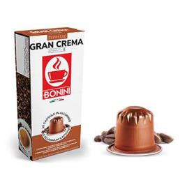 Café Gran Crema Alumínio Nespresso Bonini 10 cápsulas