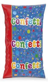 Saco de confete azul 100gr