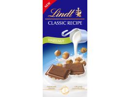 Tablete Chocolate Leite Lindt Receita Original Avelãs 125g