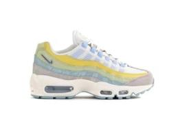 Ténis NIKE Air Force 1 Gs (Cinzento, Amarelo, Branco - Couro Natural- 36,5)