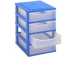 Caixa CLI Multibox Azul e Transparente (34x26x40 cm)