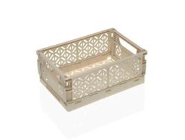 Caixa Dobrável Versa Branco Polipropileno (25 X 1.