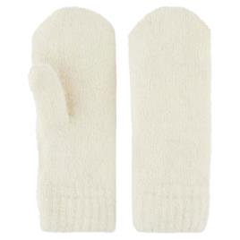Pieces Cindy Wool Mittens Branco  Mulher