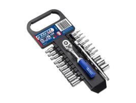 Conjunto de Chaves de Caixa 1/4 22 Peças