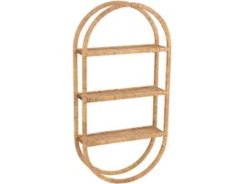Estante CALICOSY (Castanho - Rattan - 56x19.5x110 cm)