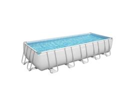 Piscina rectangular con depuradora 640x274x132 cm.