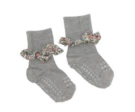 Meias com sola antiderrapante de Bambú Liberty Grey Melange