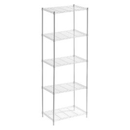 Catterhouse Klaus 5 56x35x160 Cm Metal Shelf With Grid Prateado