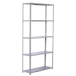 Catterhouse Nils Solid 5 90x30x180 Cm Galanized Shelf Prateado