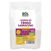Farinha de trigo sarraceno orgânica sem glúten 500 g - Sol Natural