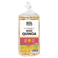 Bio bolos de milho sem glúten com quinoa 120 g - Sol Natural