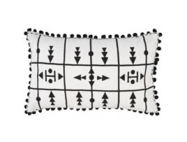 Capa de Almofada FEBRONIE Essaouira (Algodão - Preto - 50 x 30 cm)