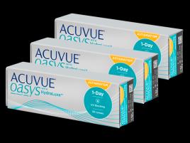 Acuvue Oasys 1-Day with HydraLuxe for Astigmatism (90 lentes)