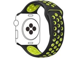 Bracelete Apple Watch Series 7 41mm G4M Desportiva Preto e Verde