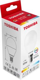 Lâmpada LED E14 G45 7W 4000K 806Lm - TOSHIBA
