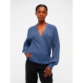 Object Malena Wrap Cardigan Azul XL Mulher