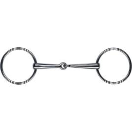 Feeling Stainless Steel Double Rein Bridle Snaffle  135 mm