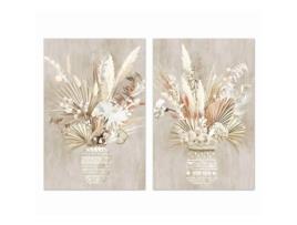 Pintura Dkd Home Decor (40 X 1,8 X 50 Cm) (2 Unid.