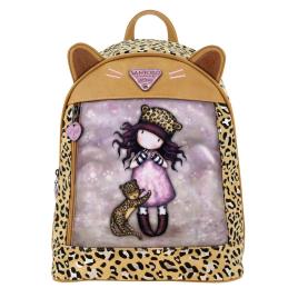 Santoro London Mini Gorjuss™ Purrrrrfect Love Backpack Beige