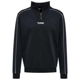 Hummel Wesley Half Zip Sweatshirt Preto M Homem