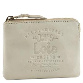 Lois Massachusetts Purse Leather Wallet Beige  Homem