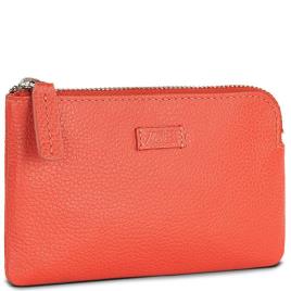 Jaslen Amberes Purse Leather Wallet Vermelho  Mulher