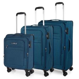 Jaslen Brighton Semi-rigid 101100 Trolley 3 Units Azul