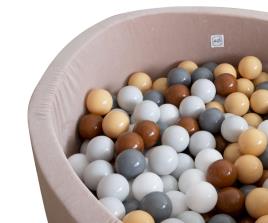 Piscina de Bolas Bebé Bege