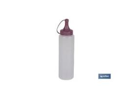 Botella aceitera modelo albahaca  250 ml rosa palo 5x20cm   caja 12 unid.