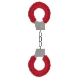 ALGEMAS COM PELUCHE BEGINNER'S FURRY HANDCUFFS VERMELHAS