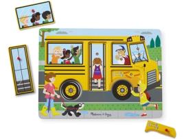 Jogo Educativo MELISSA & DOUG Madeira - Preto - 30 x 21 x 1.5 cm)